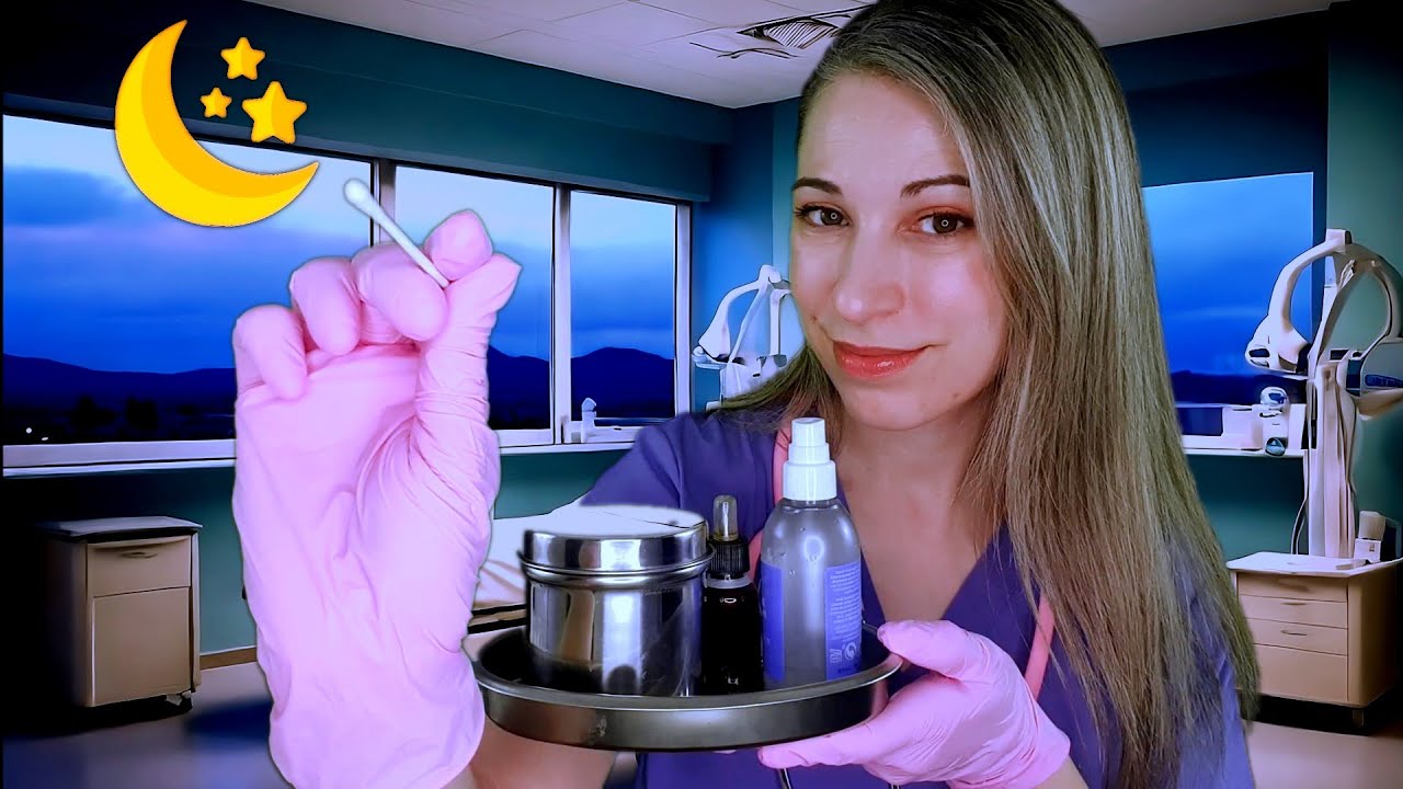 Clínica ASMR | Nueva Revisión Nocturna | Limpieza de oídos relajante | RP Médico | SusurrosdelSurr