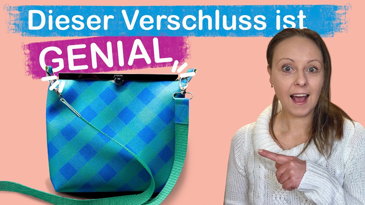 Dieser Verschluss ist GENIAL! Wir n&auml;hen die Tasche mit dem Clip!