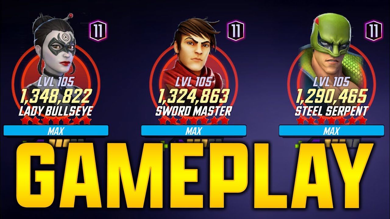 Геймплей бессмертного оружия — Thunderbolts 2.0? — MARVEL Strike Force — MSF