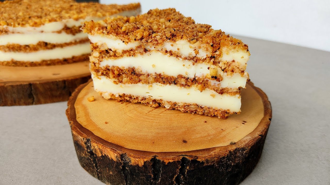 Торт без ДУХОВКИ❗Швидко до чаю. Інгредієнти вимірюю ЛОЖКАМИ 🥄🍪