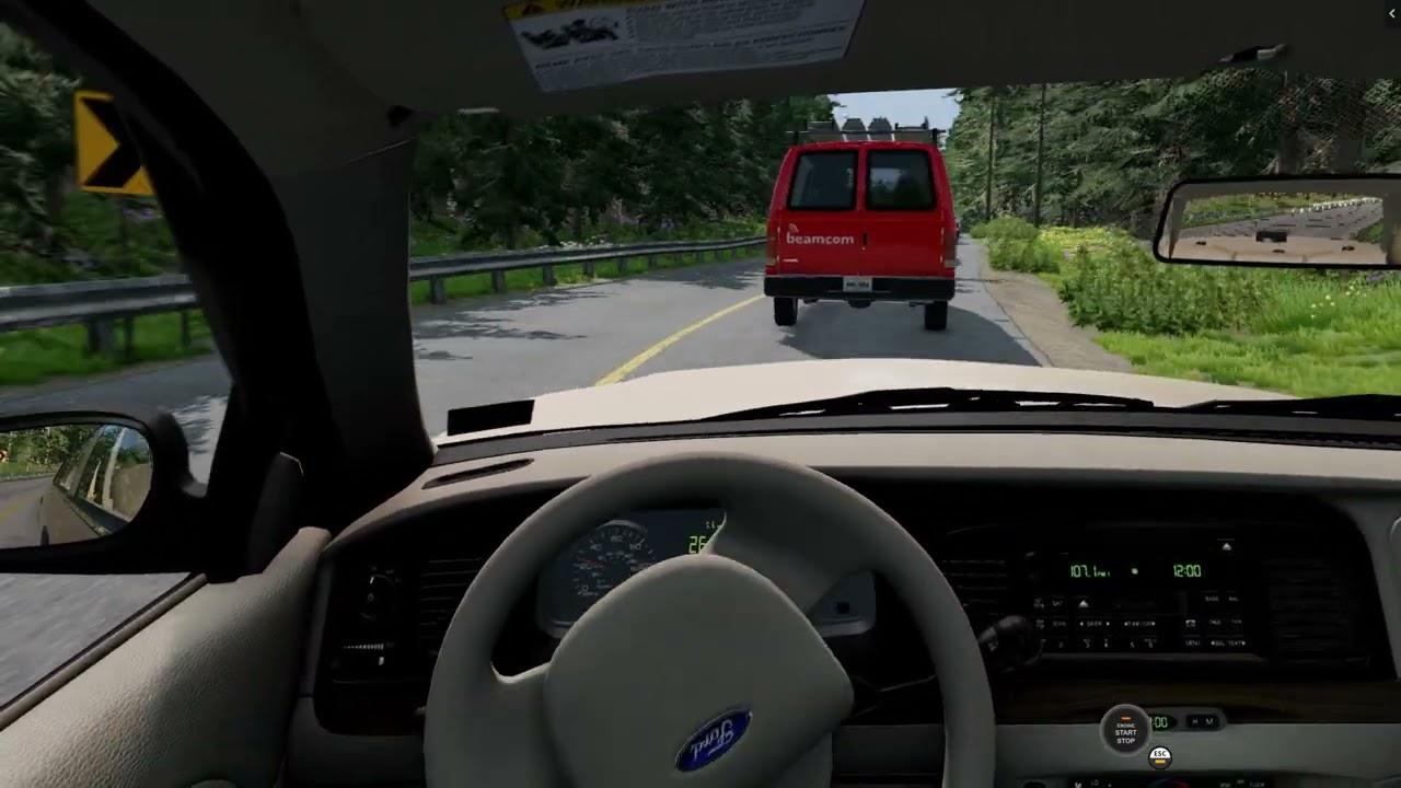 Beamng drive : Petit tour en Ford Crown Victoria