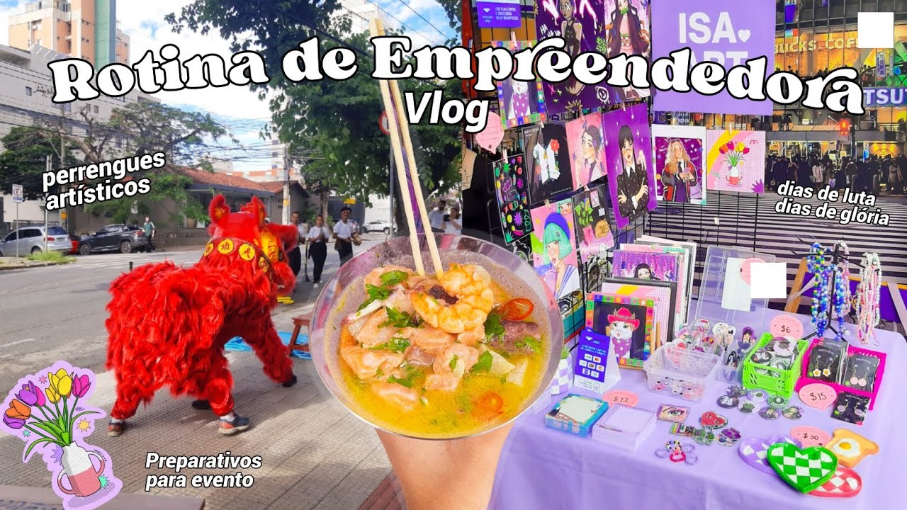 Perrengues, preparativos pra um evento, expositor novo e +