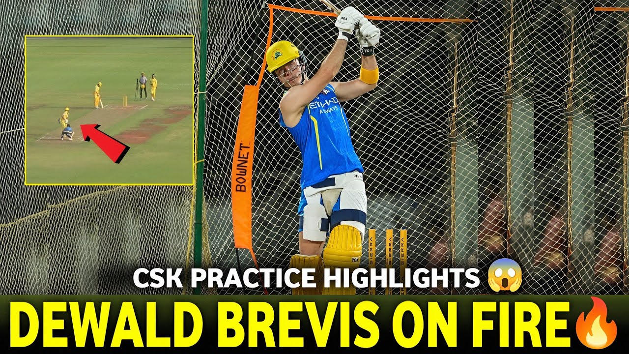 IPL 2026 : Dewald Brevis on Fire Csk Practice Match Highlights | Csk Practice 2026 ||