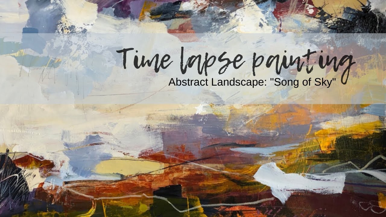 Abstract landscape painting - Time Lapse