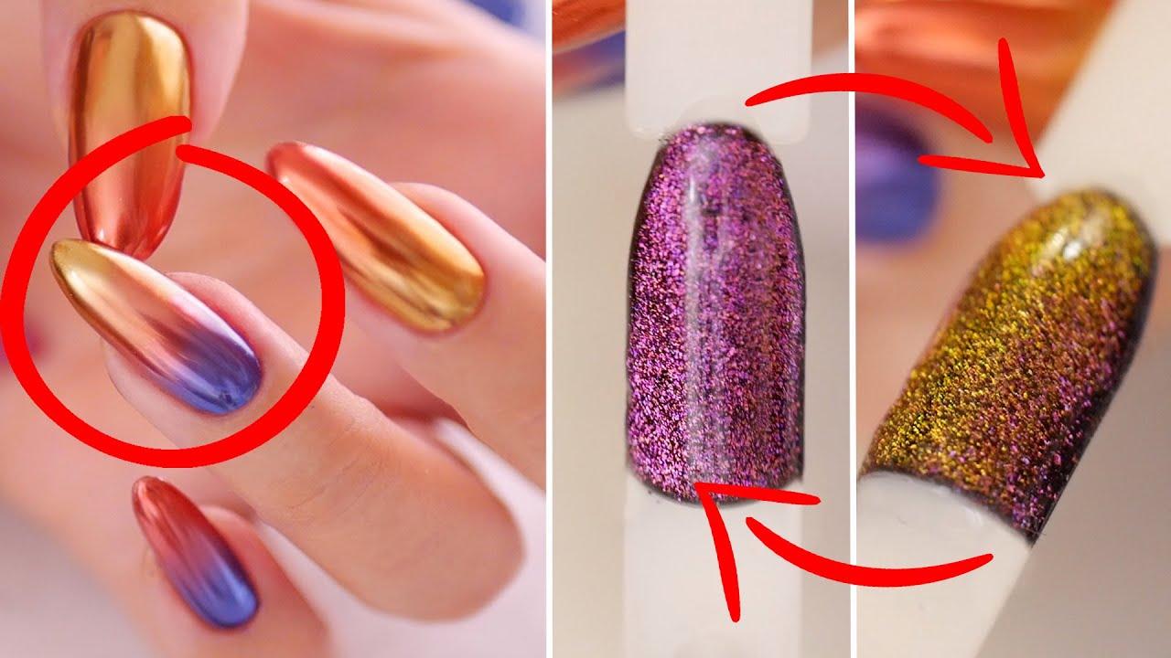 КОШАЧИЙ ГЛАЗ НА ВЕСЬ НОГОТЬ И ГРАДИЕНТ ВТИРКОЙ 💥 ТОП ПОПУЛЯРНЫХ ДИЗАЙНОВ ИЗ INSTAGRAM
