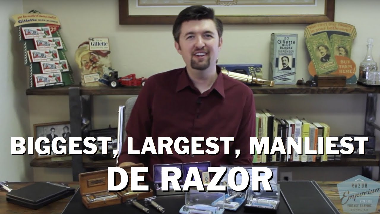BIGGEST LARGEST MANLIEST Vintage DE Gillette Safety Razors pre-1964