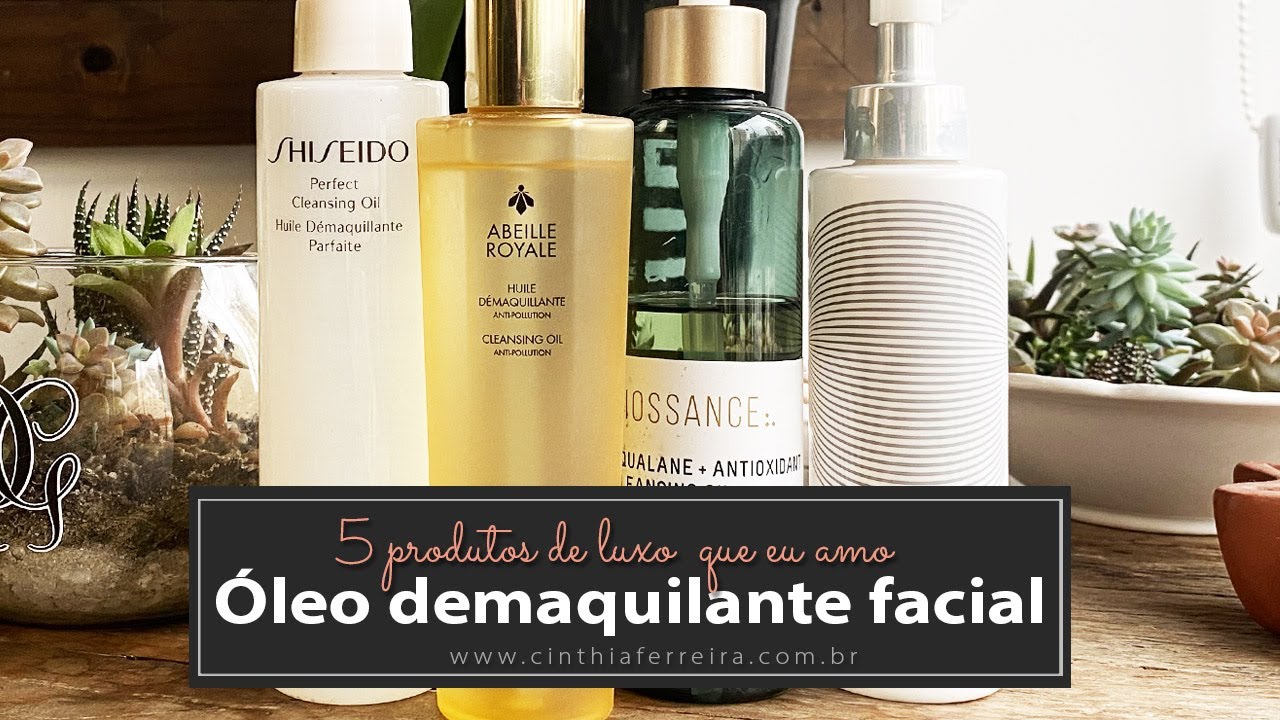 Top 5 Óleos demaquilantes de luxo |  Guerlain, Dior, Shiseido, Biossance e Sensai