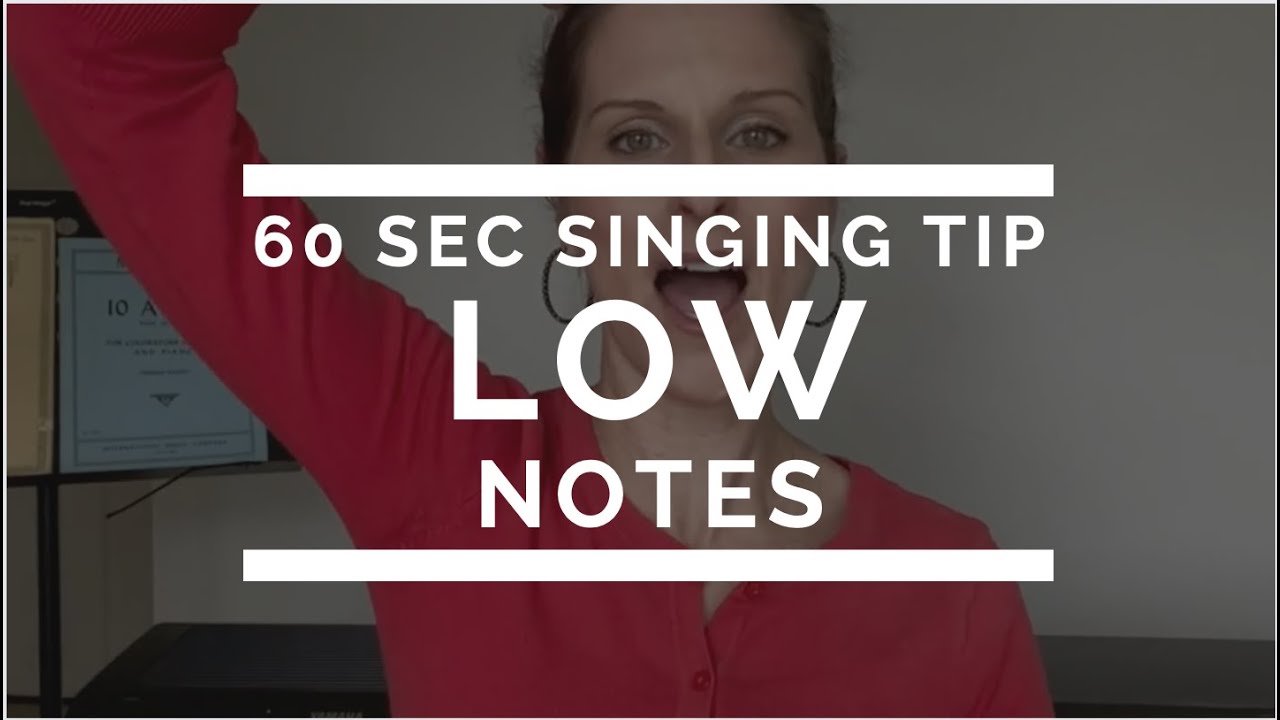 60 Second Singing Tip: Low Notes | Arden Kaywin Vocal Studio