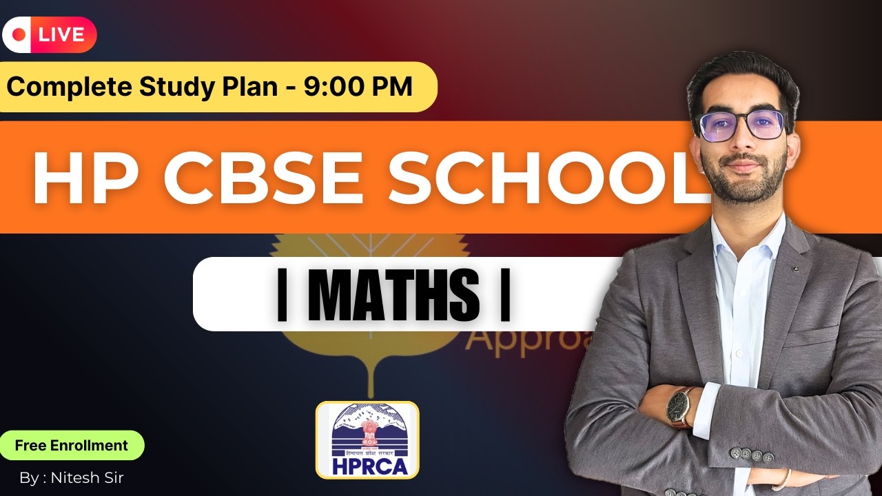 HP CBSE Maths Teacher 2026 | Complete Study Plan By Nitesh Sir | Free