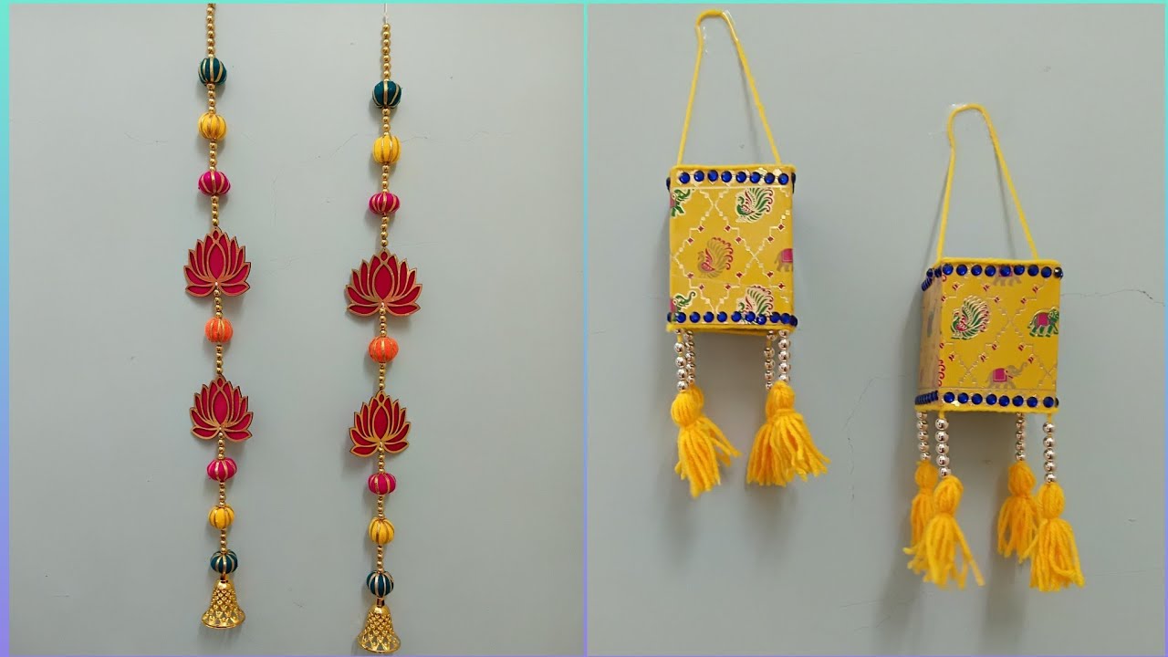 Diwali Aakashdiya | Lotus Door hanging | Easy आकाशकंदील 