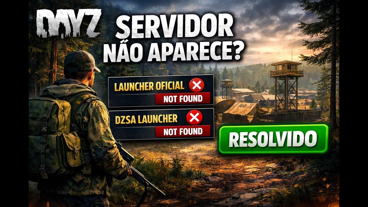 Servidor NÃO APARECE no Launcher? (OFICIAL e DZSA) - RESOLVIDO!