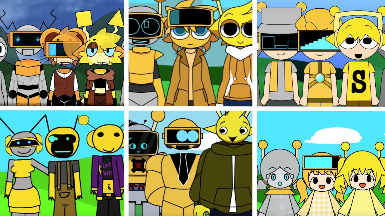 Sprunki - Incredibox but FUN BOT and GARNOLD and SIMON in ALL Human Mods
