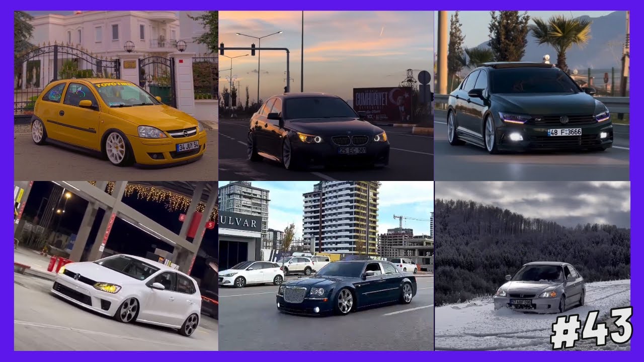 Modifiyeli Basık Araba Videoları İnstagram (Reels) 