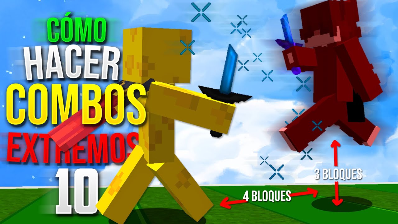 CÓMO HACER 10 COMBOS más EXTREMOS para MINECRAFT PvP!!