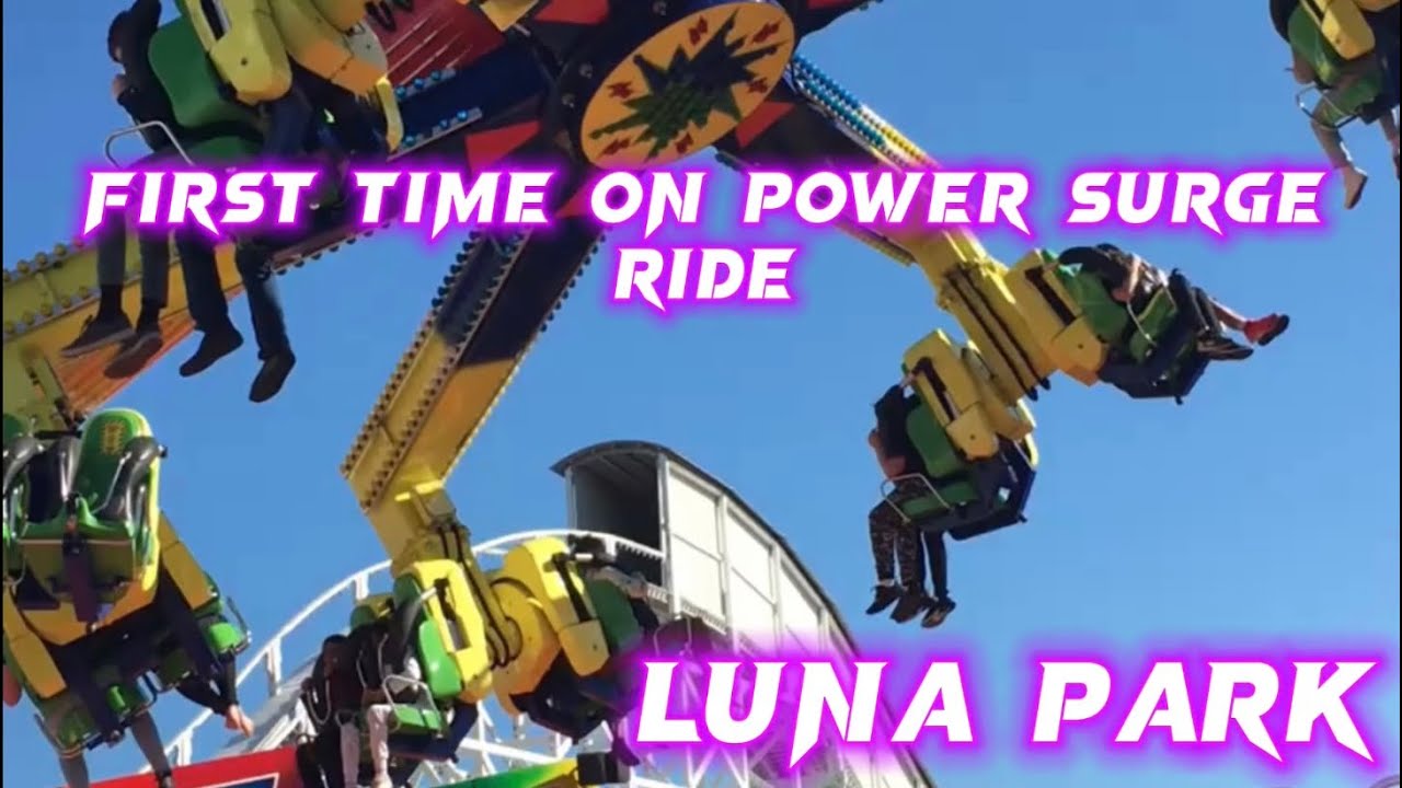 First Time On Power Surge Ride Melbourne Australia | Power Surge At Luna Park