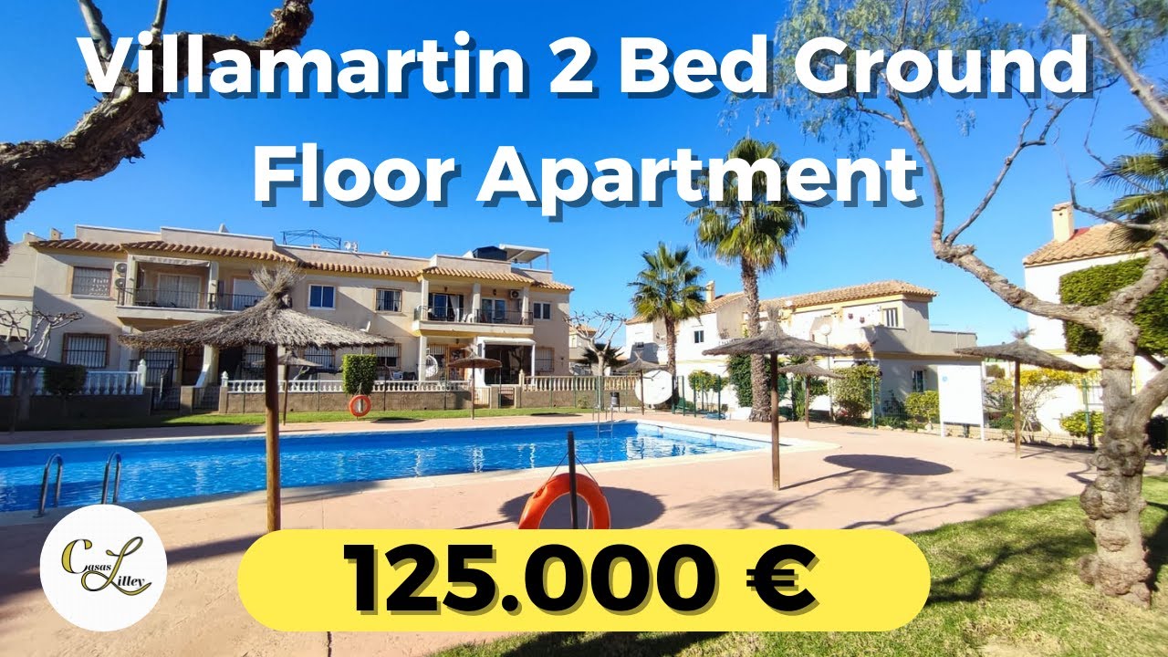 €125,000 Villamartin Apartment | 2 Bed Ground Floor in Gated Community with Pool & Parking