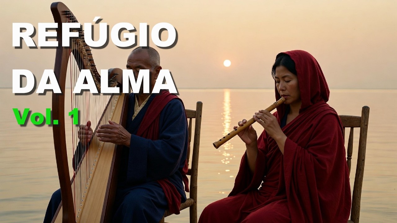 Música Tibetana para Dormir e Curar | Flauta e Harpa para Relaxamento Profundo (50 Min)