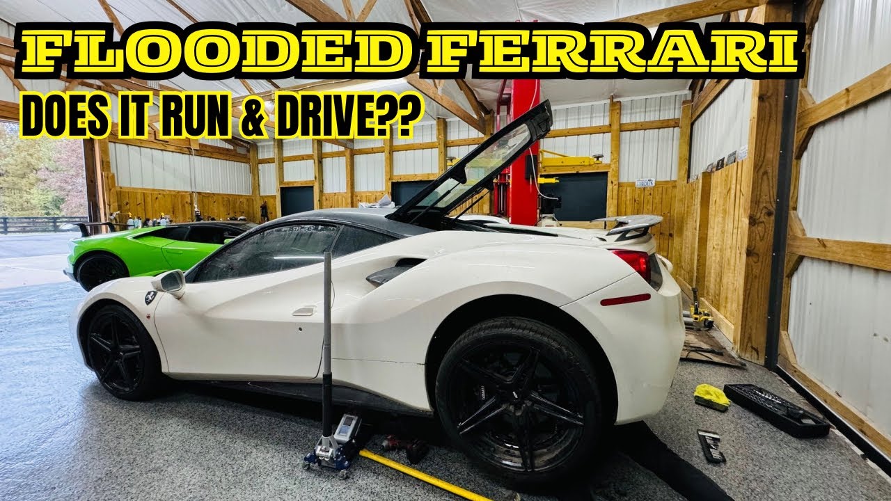 Will My Hurricane FLOODED Super Car Ever Run Again? Flooded Auction Ferrari 488 Rebuild! Part 2