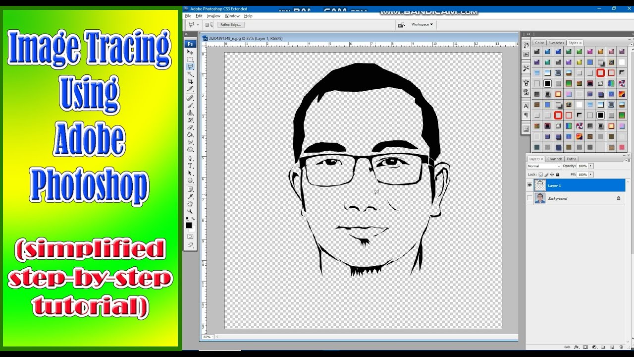Image Tracing Using Adobe Photoshop (simplified step-by-step tutorial)