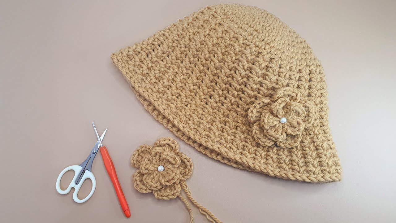 알파카 겨울모자 코사지뜨기│코바늘 코사지 Crochet Flower corsage
