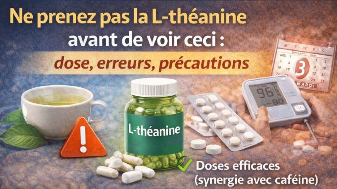 Ne prenez pas la L-théanine avant de voir ceci : dose, erreurs, précautions