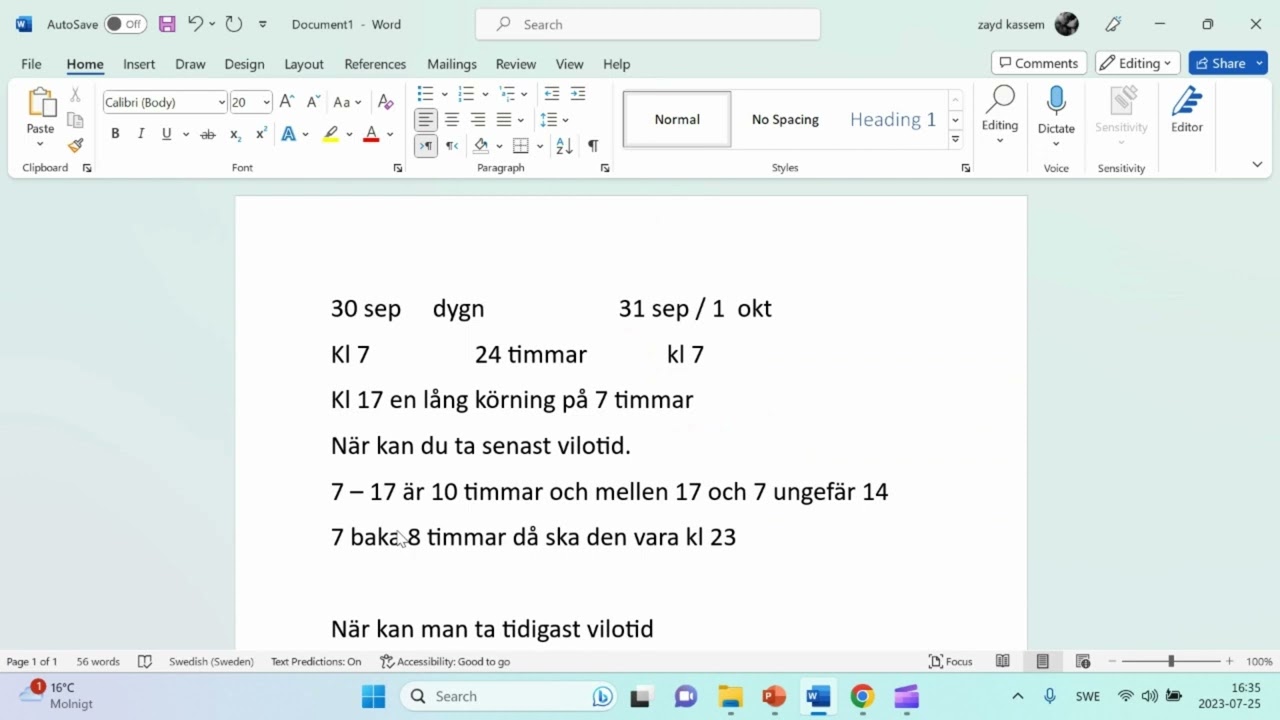 vilotid del 1 fråga 2 o3