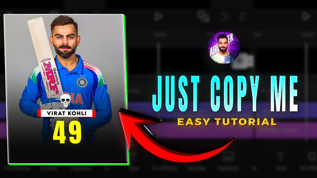 Make Cricket Edits Like Me Easy Tutorial 🤫🔥 ||ABHISHEK||