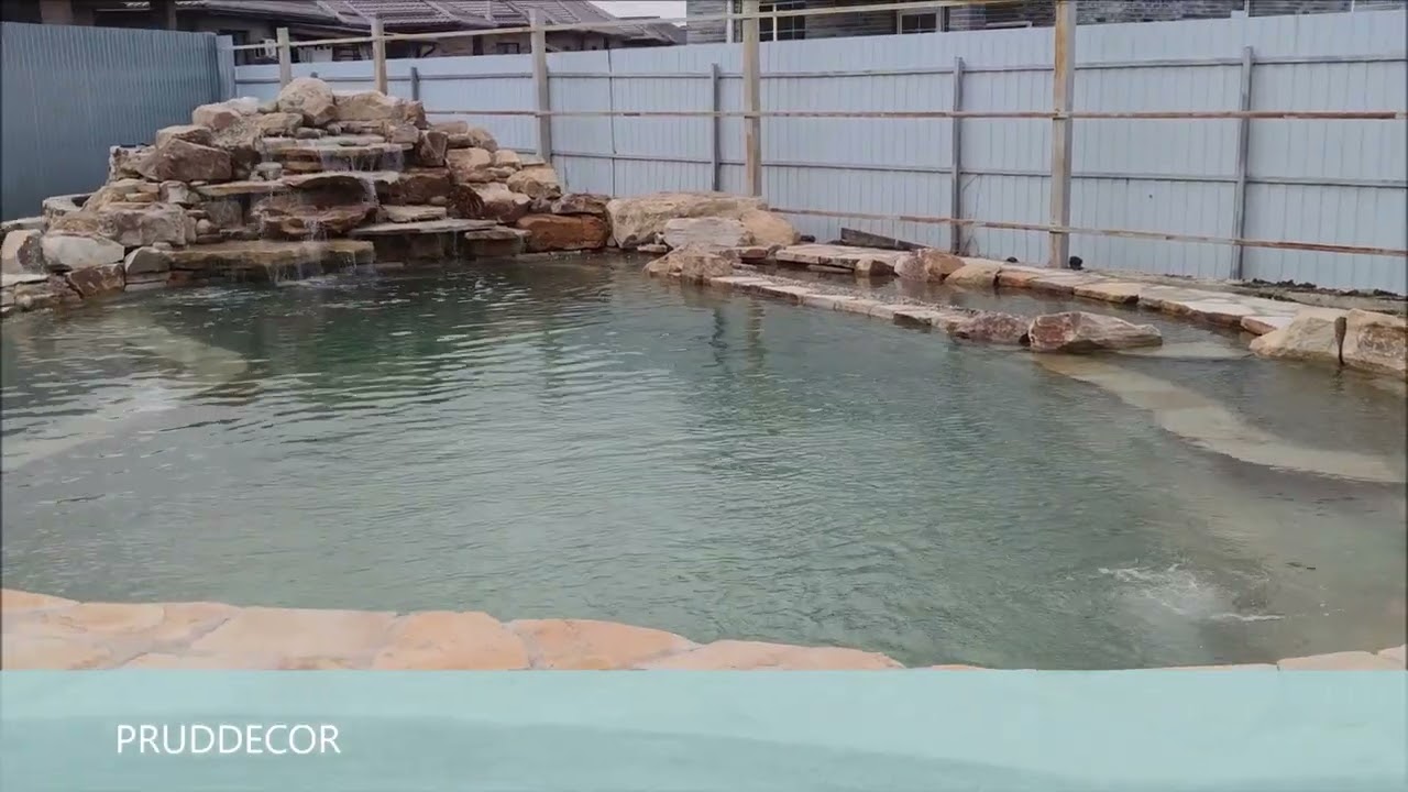 Купальный биопруд с водопадом в Краснодаре