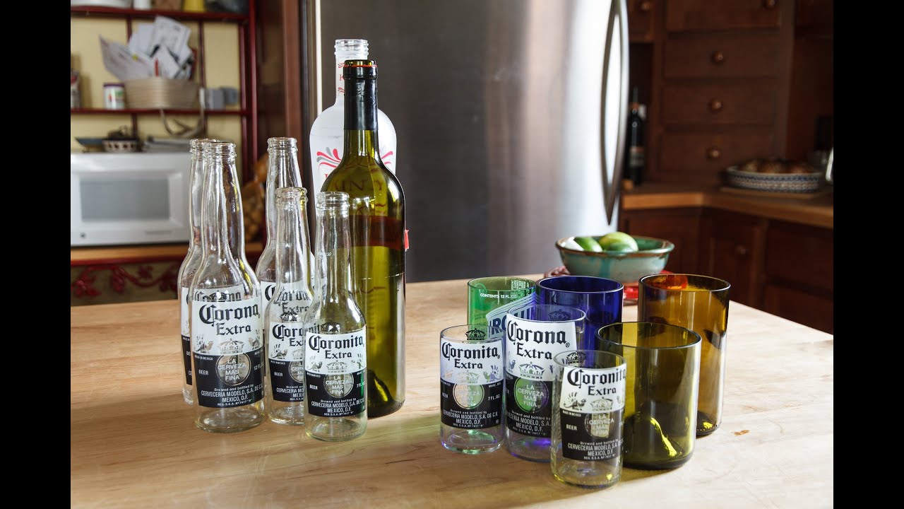 Cut Bottles into Glasses - Cutting Wine and Beer Bottles