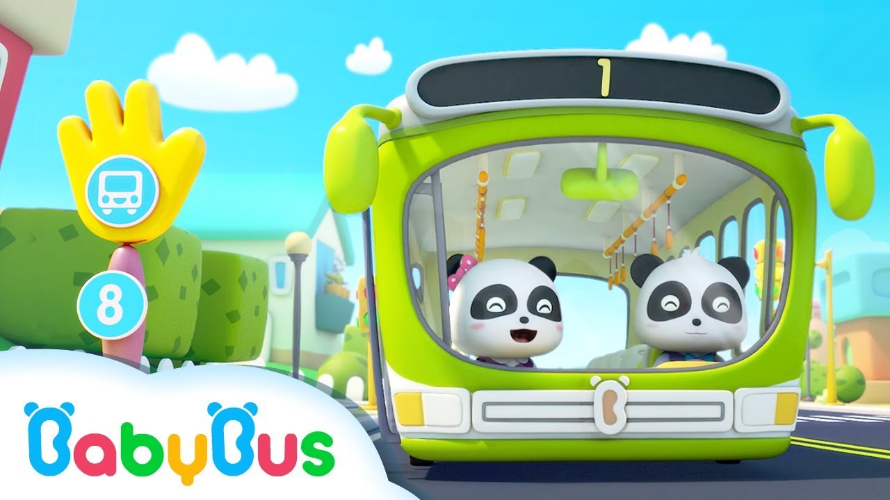 Маленький водитель автобуса Panda | Автобусная история, автомобильная песня | BabyBus