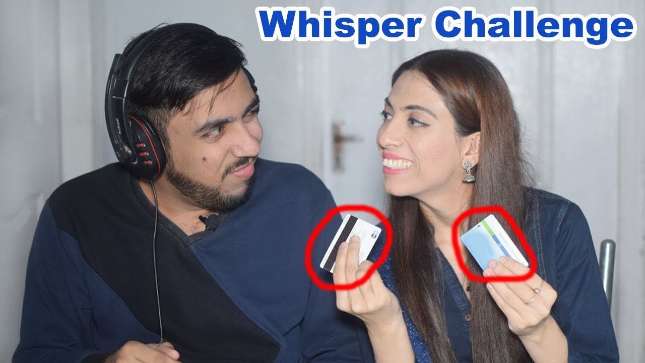 Whisper Challenge With Debit Card/ATM Card | Funny Challenge | Life With Amna