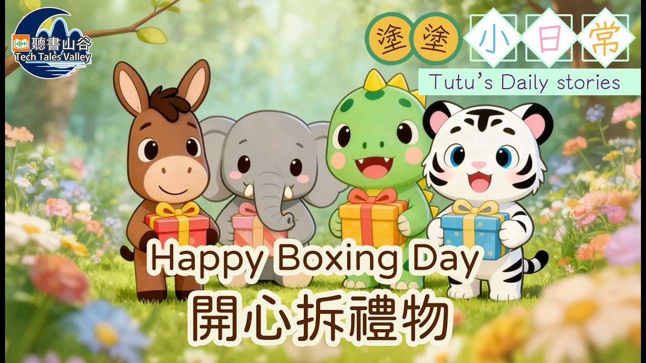 【原創中英兒童故事 | 聖誕節禮日-收到不合意的禮物】Happy Boxing Day-開心拆禮物 #幼兒睡前故事有聲書 #聽故事學英文 #聽故事學中文 #bedtimestories