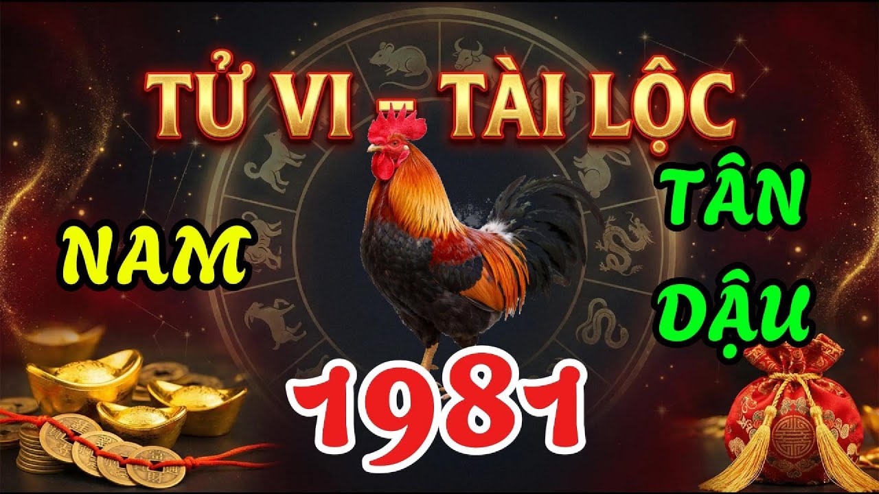 Tử Vi Tài Lộc Tuổi Tân Dậu 1981 Năm 2026 Chọn Tuổi Xông Nhà Đón May Mắn