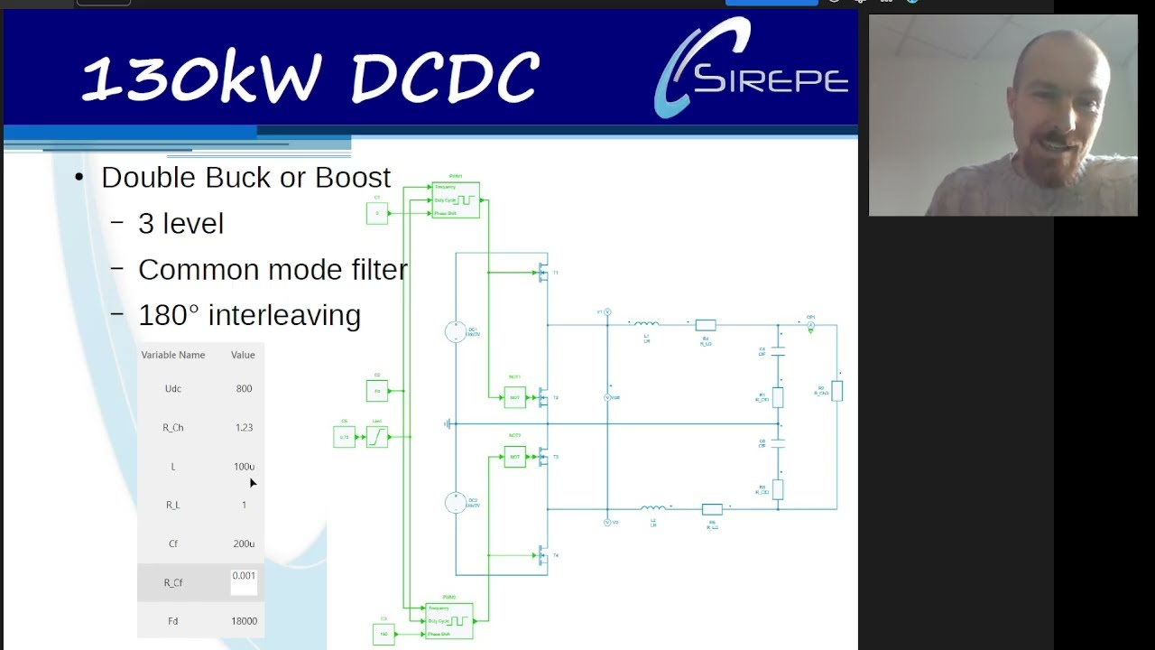 SIMBA Conf 2025 #8: Simulation of a 130 kW Battery Charger for a UPS