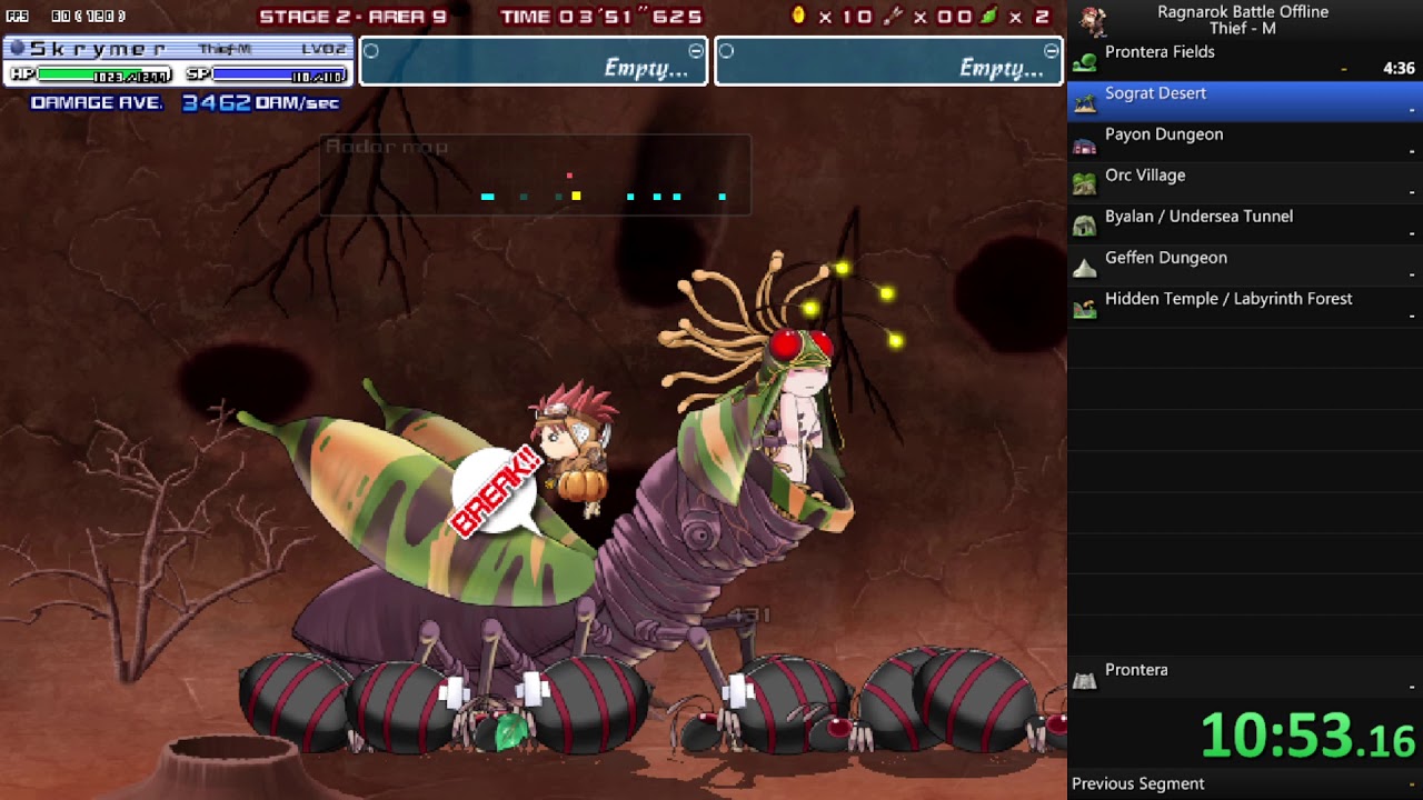 Ragnarok Battle Offline Speedrun - Thief M (1:22:56)