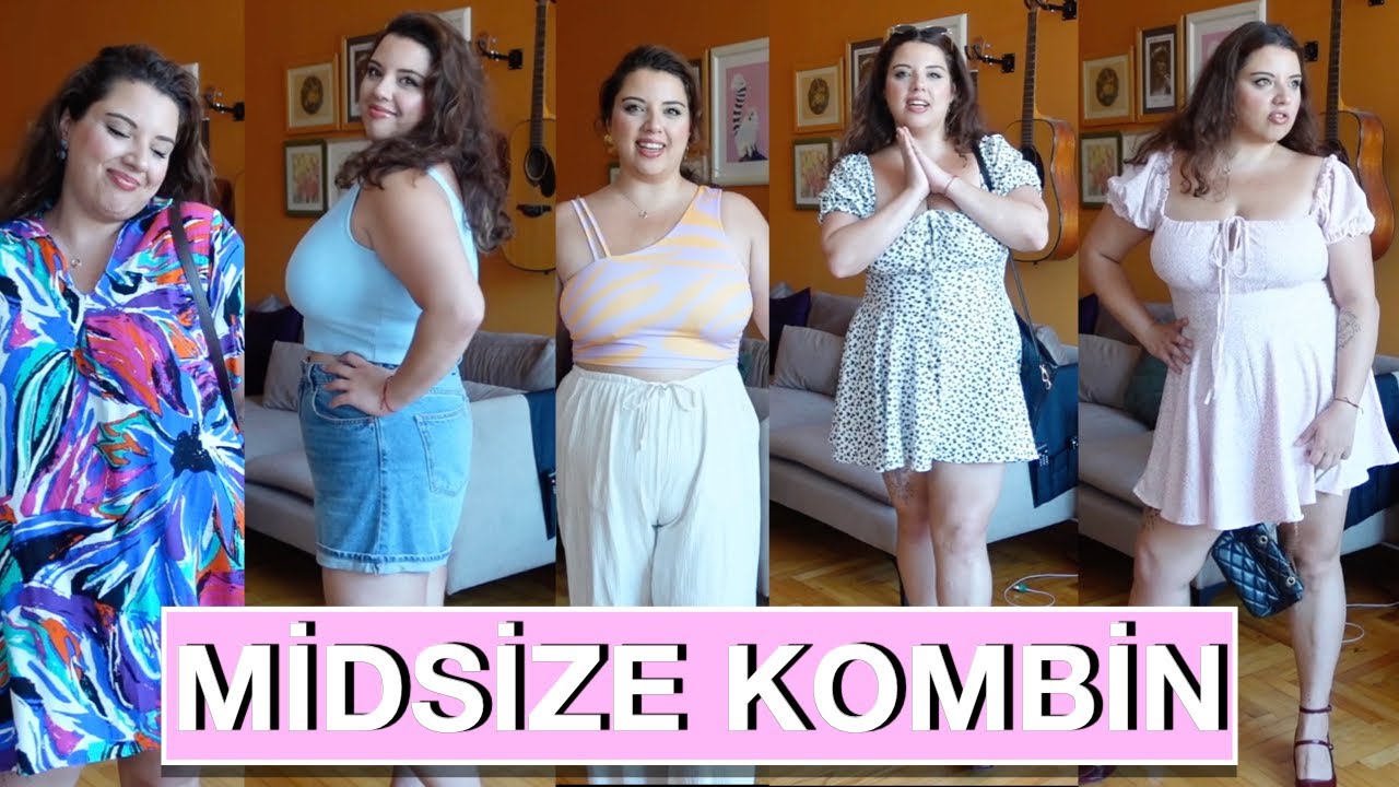MİDSİZE DENEMELİ YAZ KOMBİNİ VİDEOSU (yeni aldığım elbiselere bayılacaksınız 🌸) #kombin