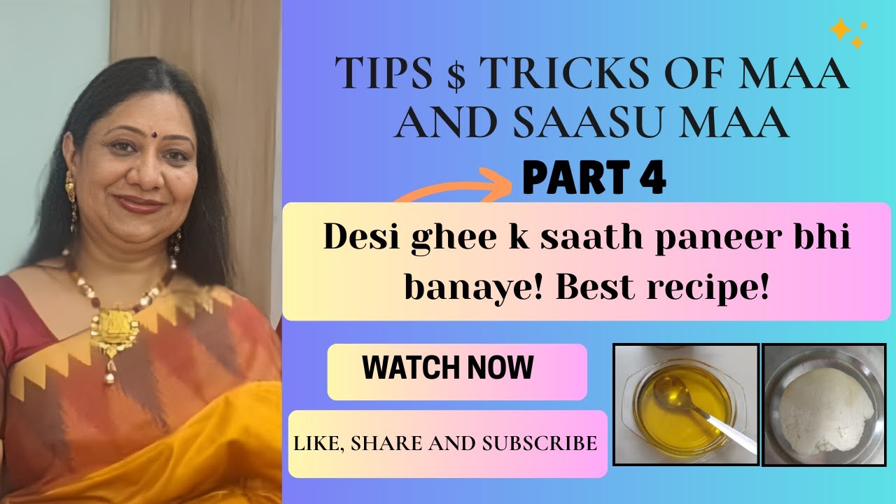 Desi ghee ke saath saath paneer bhi banaye! #desighee #gharkapaneer @homescientist19