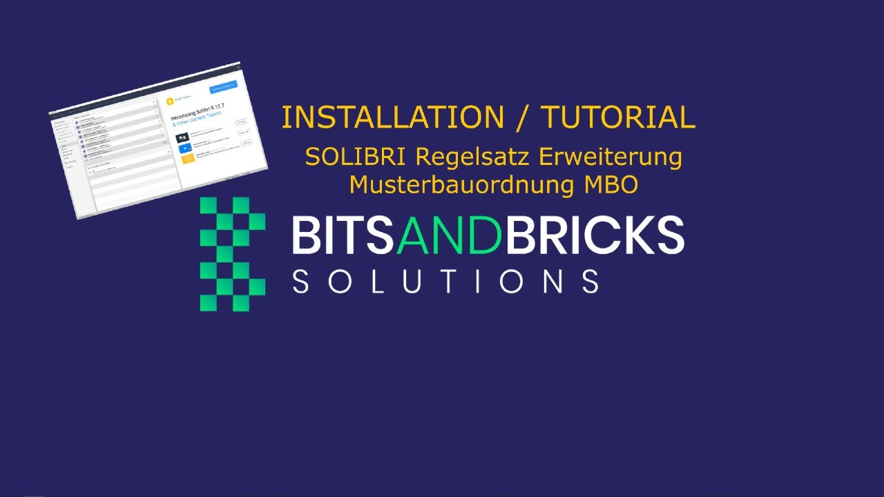 Solibri Installation Erweiterung Regelsatz Musterbauordnung MBO