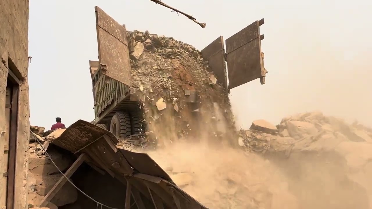 PLAYING With Giant Rocks.ASMR Rock Quarry CRUSHING Oprations primary jaw Crusher in action#asmr