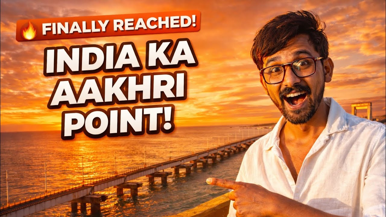 Finally Reached India Ka Aakhri Point! 🔥Pamban Bridge | Ram Setu | Rameshwaram Solo Drive