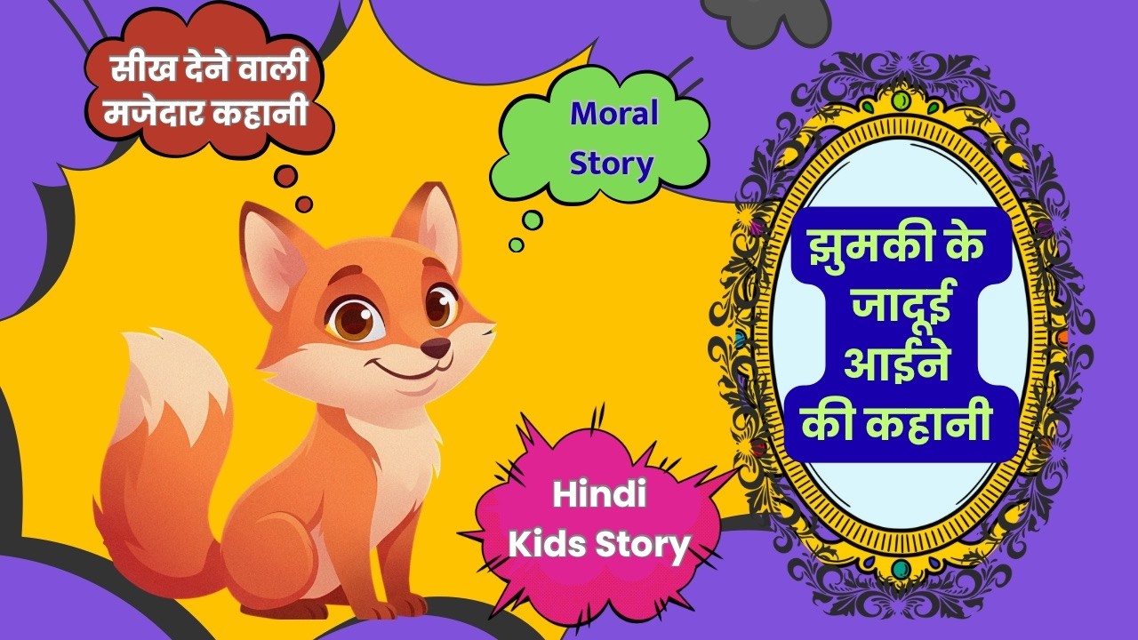 लोमड़ी और जादूई आईना #hindi #kidsstory #hindistoriescartoon #moralstories #moral  #kidsvideo