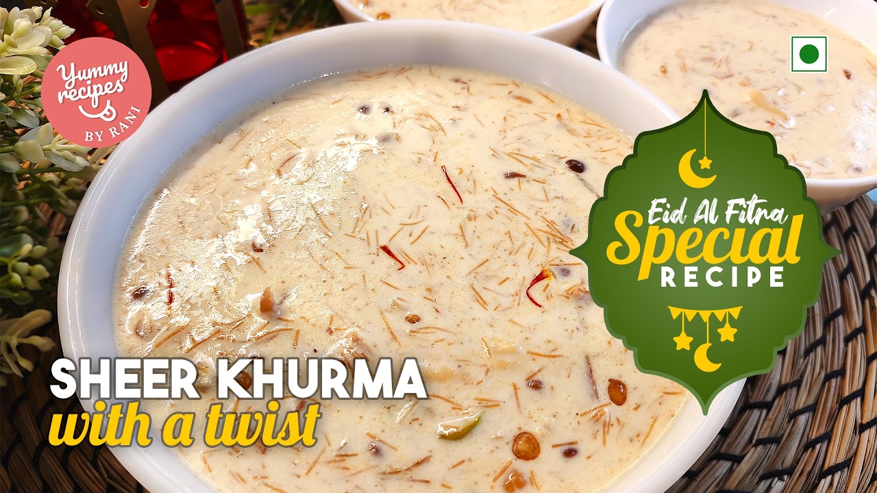 Golden Sheer Khurma 🌙 Eid 2026 Special Recipe 💛 New Style Sheer Khurma & Easy Dessert