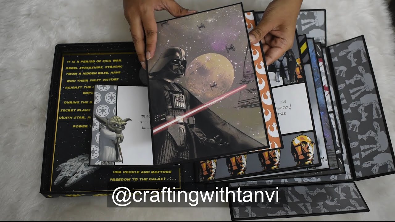 Album in a box | Star Wars Theme |18th Birthday gift | Handmade albums | Handmade birthday gift idea