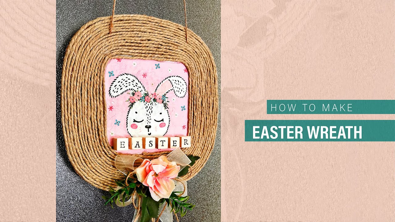 HOW TO MAKE / EASTER BUNNY WREATH/ Easter bunny / easter 2022  🐰🐇 EASTER HOLIDAY