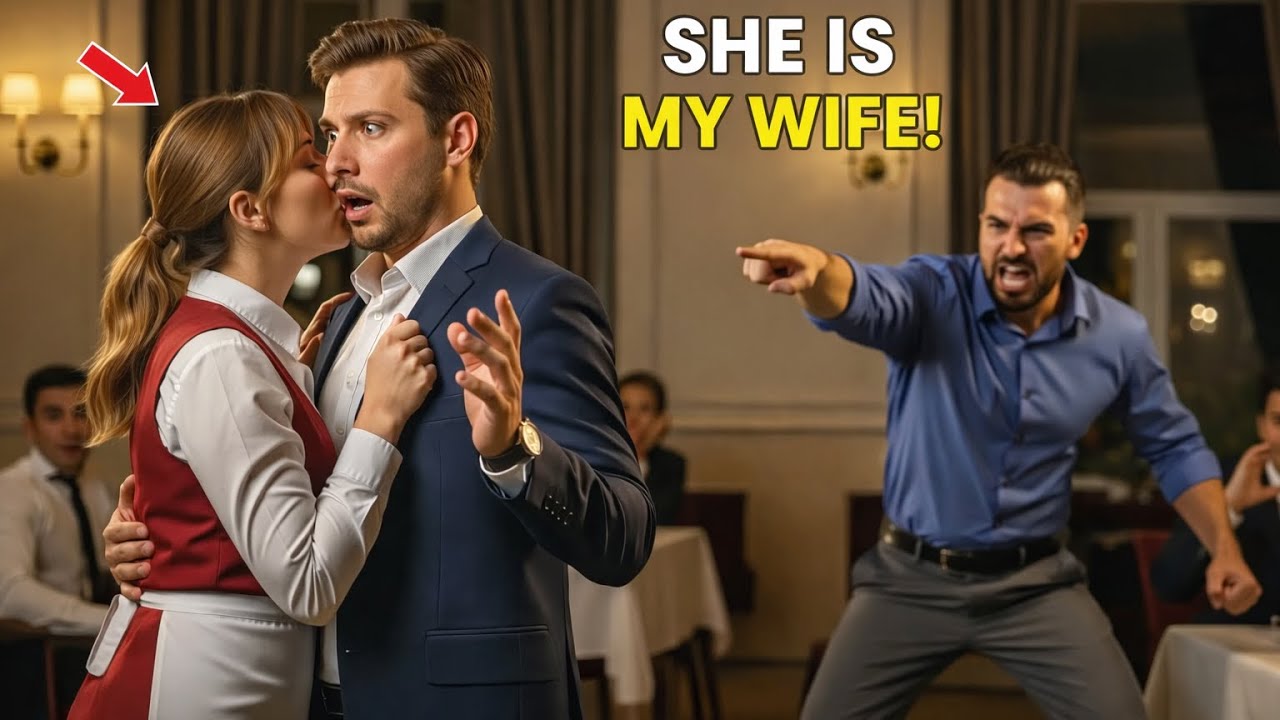 The millionaire was shocked when the poor waitress kissed him… What followed changed their lives.