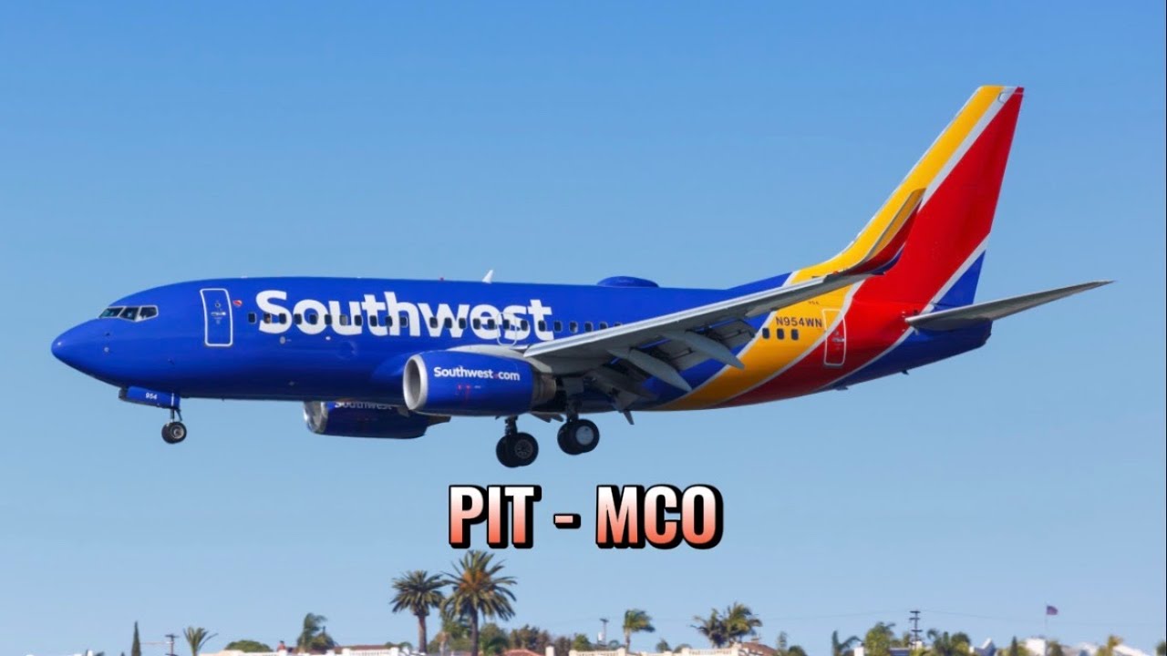 Full flight - Southwest Airlines Flight 2731 - Boeing 737-700, PIT - MCO.