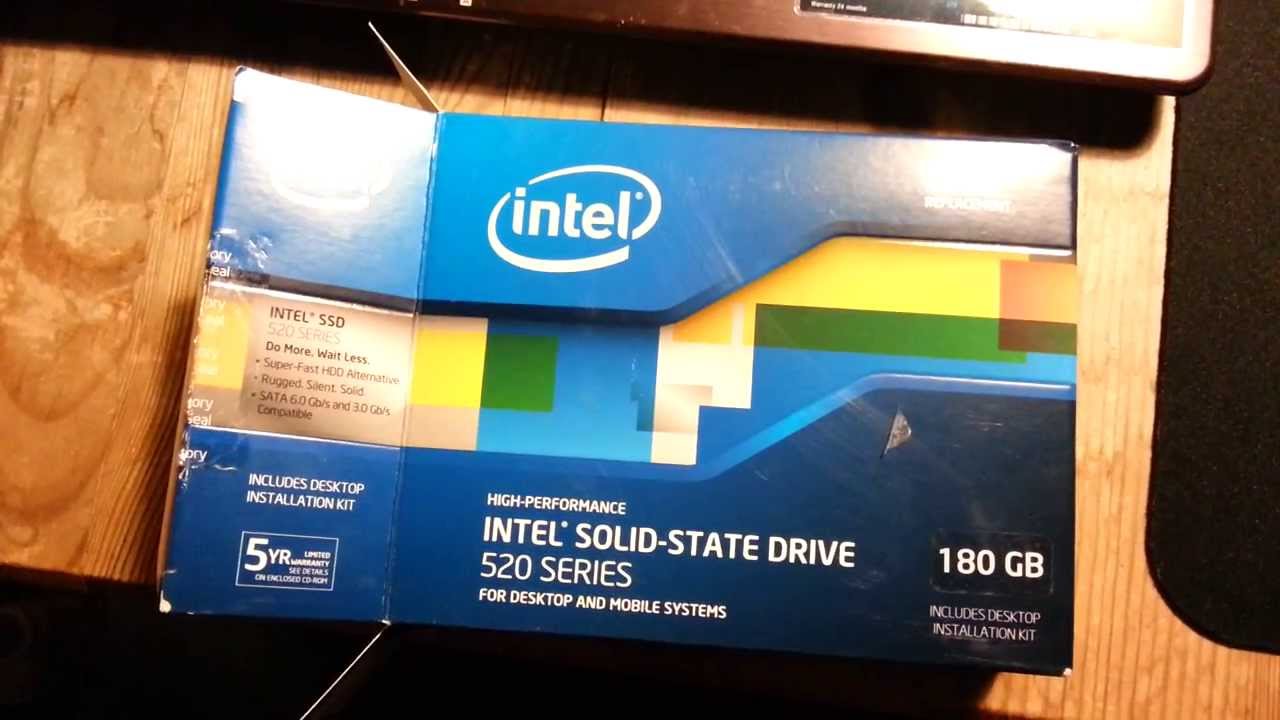 Intel 520 Series 180GB Startup