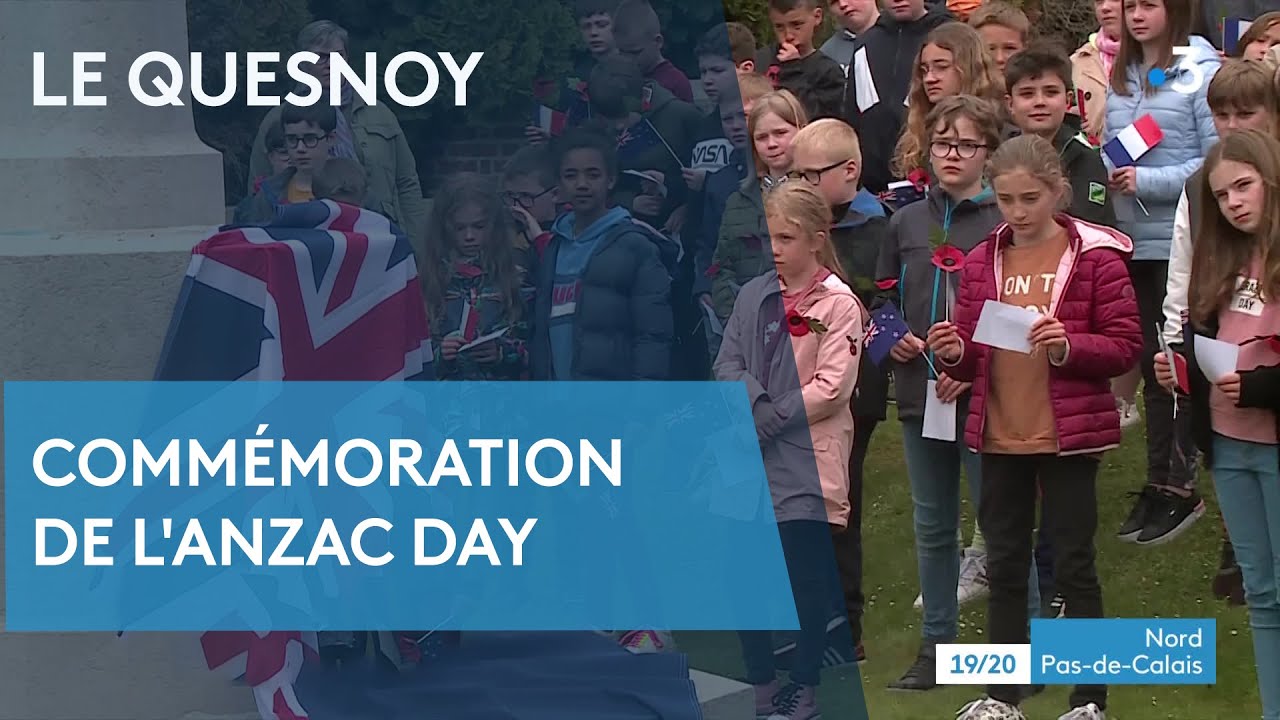 Comm&eacute;moration de l'Anzac Day au Quesnoy