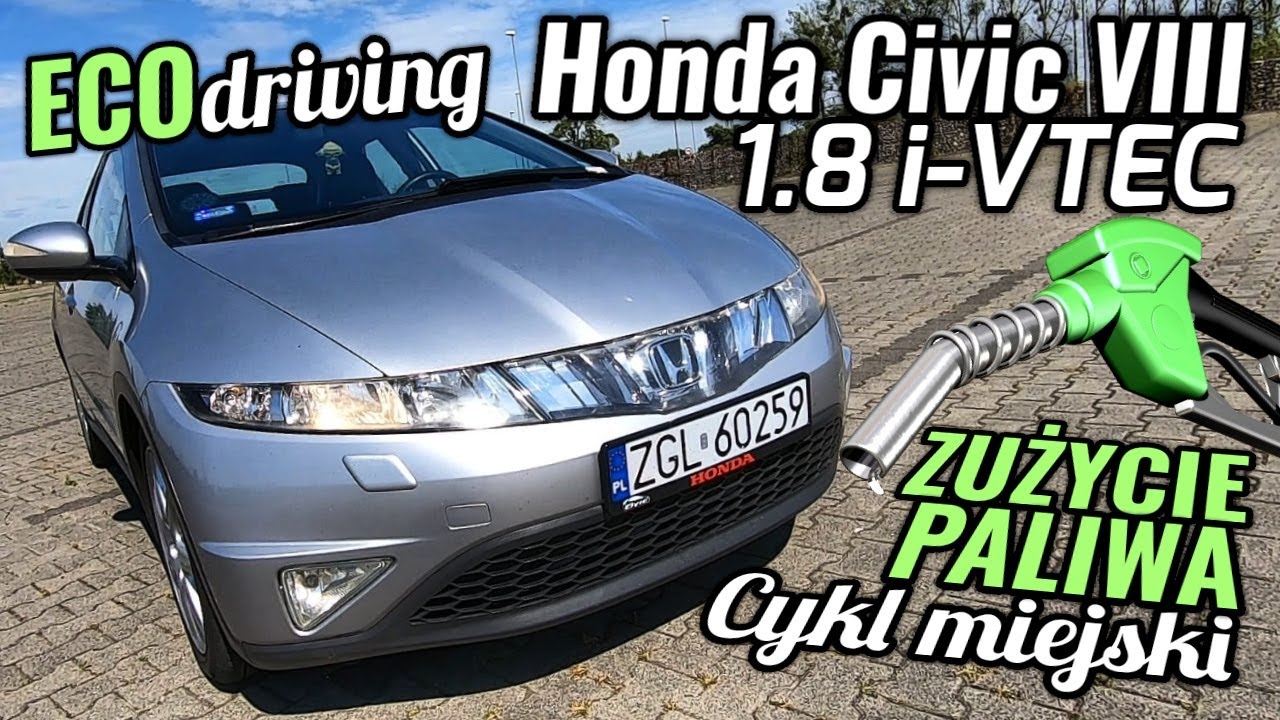 2007 Honda Civic VIII 1.8 i-VTEC - Zużycie paliwa w mieście.