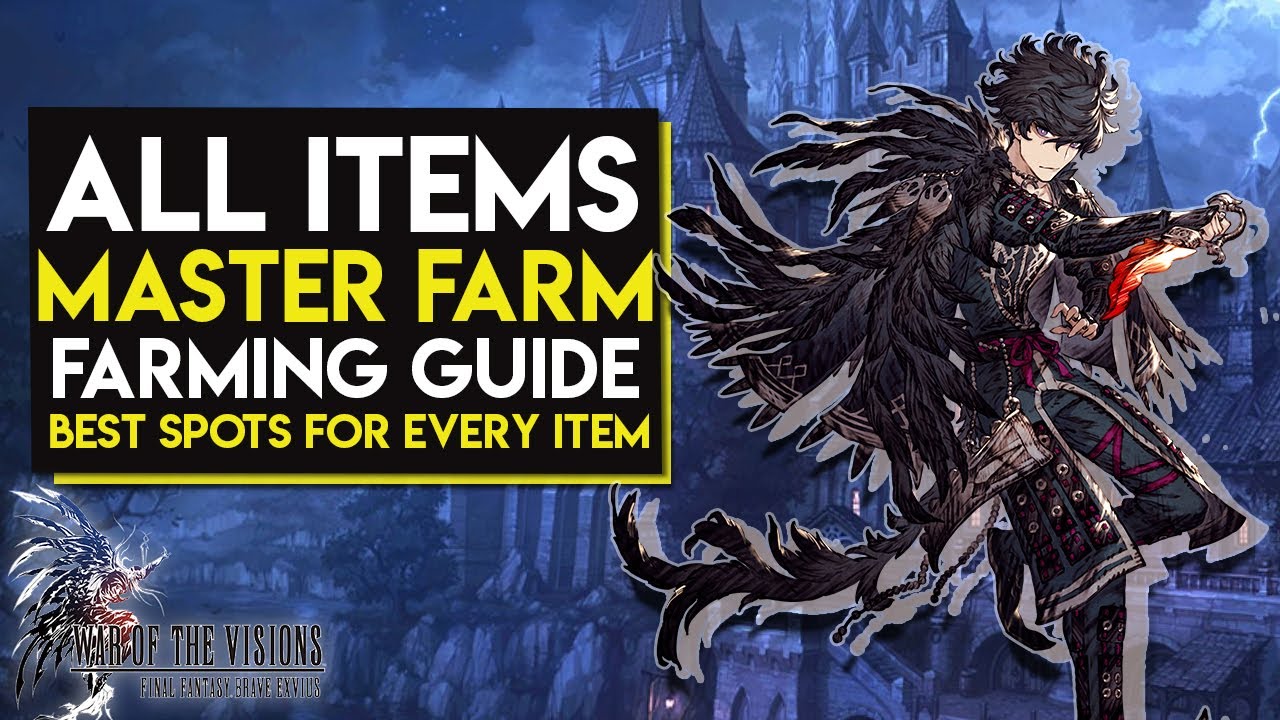Где фармить ВСЕ ПРЕДМЕТЫ | Руководство по локациям | Война Видений | Brave Exvius